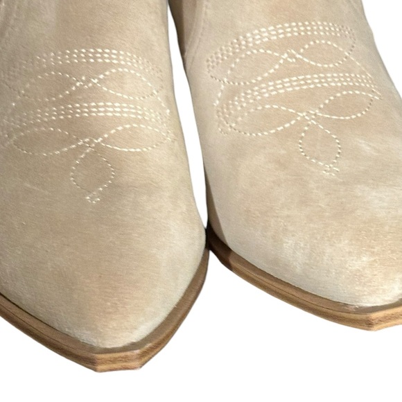 Steve Madden Stable Sand Suede Western Cowboy Ankle Zipper Booties Boots 11 NEW - Picture 12 of 14
